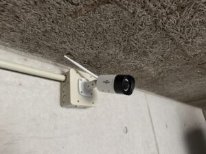 防犯カメラの設置でした